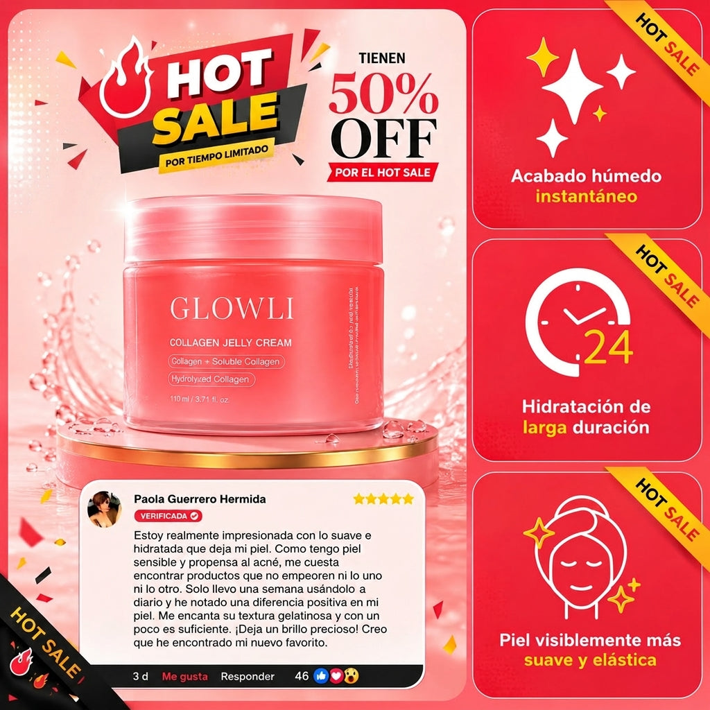 GLOWLI JELLY GLOW | Crema Antiarrugas Coreana